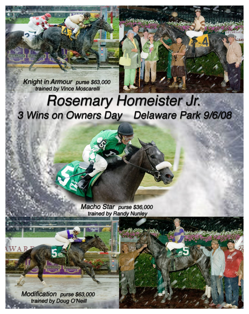 3 wins for jockey during a hurricane