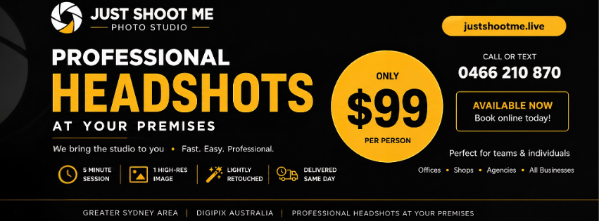 Just Shoot Me Headshots | Story-Driven Headshots & Concept Imaging   Drummoyne, Balmain, Hunters Hill, Five Dock, Leichhardt, Haberfield, Concord & Inner West