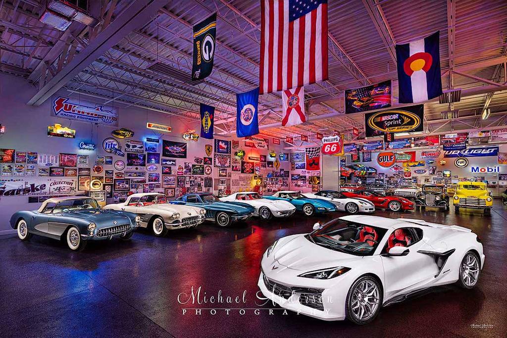 Light Painting 14-Vehicles in a Garage Condo
