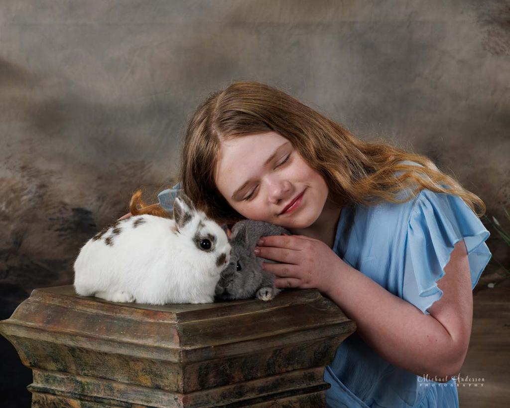 Charlotte and Alice's 2025 Easter Portraits