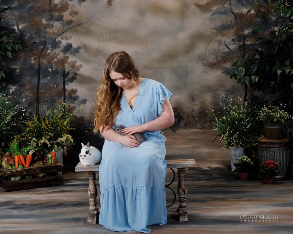 Charlotte and Alice's 2025 Easter Portraits