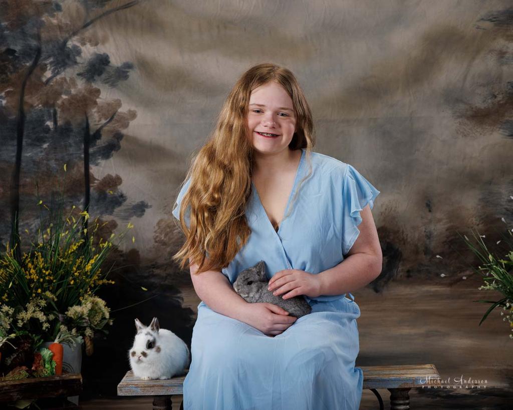 Charlotte and Alice's 2025 Easter Portraits