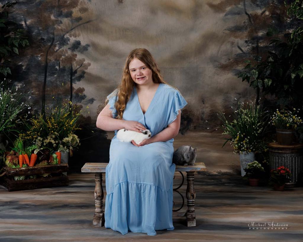 Charlotte and Alice's 2025 Easter Portraits