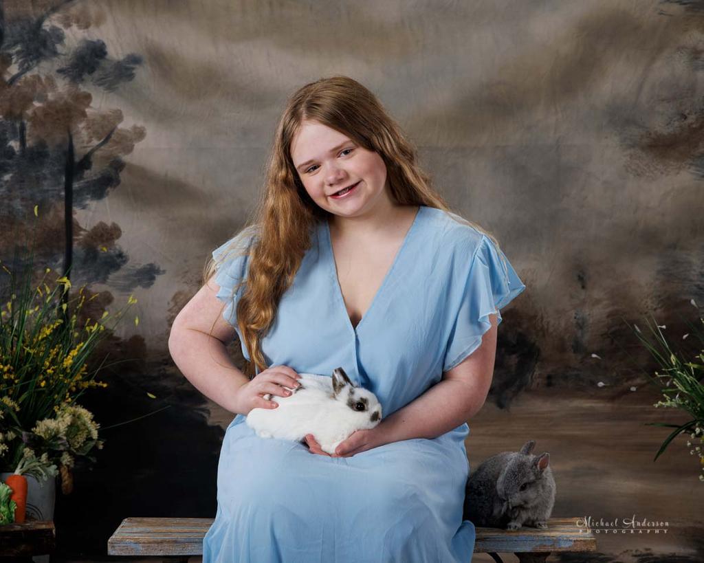 Charlotte and Alice's 2025 Easter Portraits