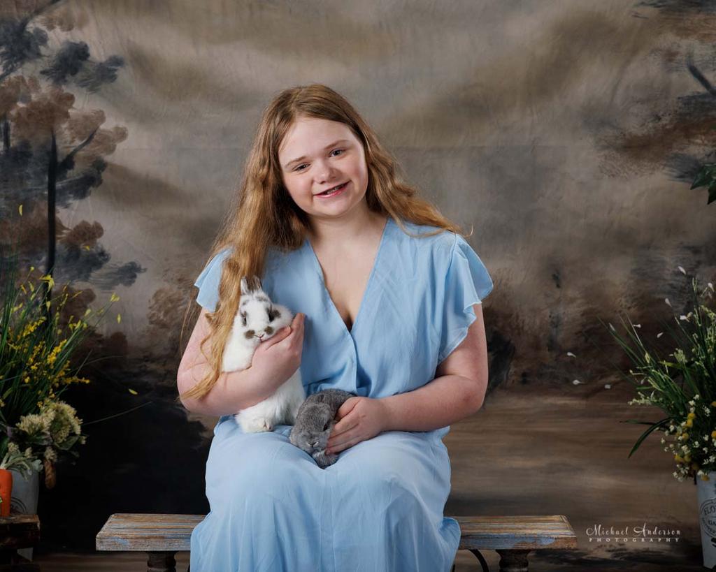 Charlotte and Alice's 2025 Easter Portraits