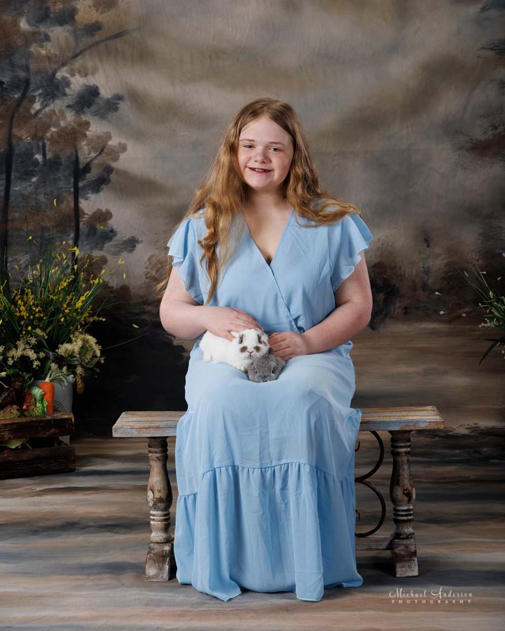 Charlotte and Alice's 2025 Easter Portraits