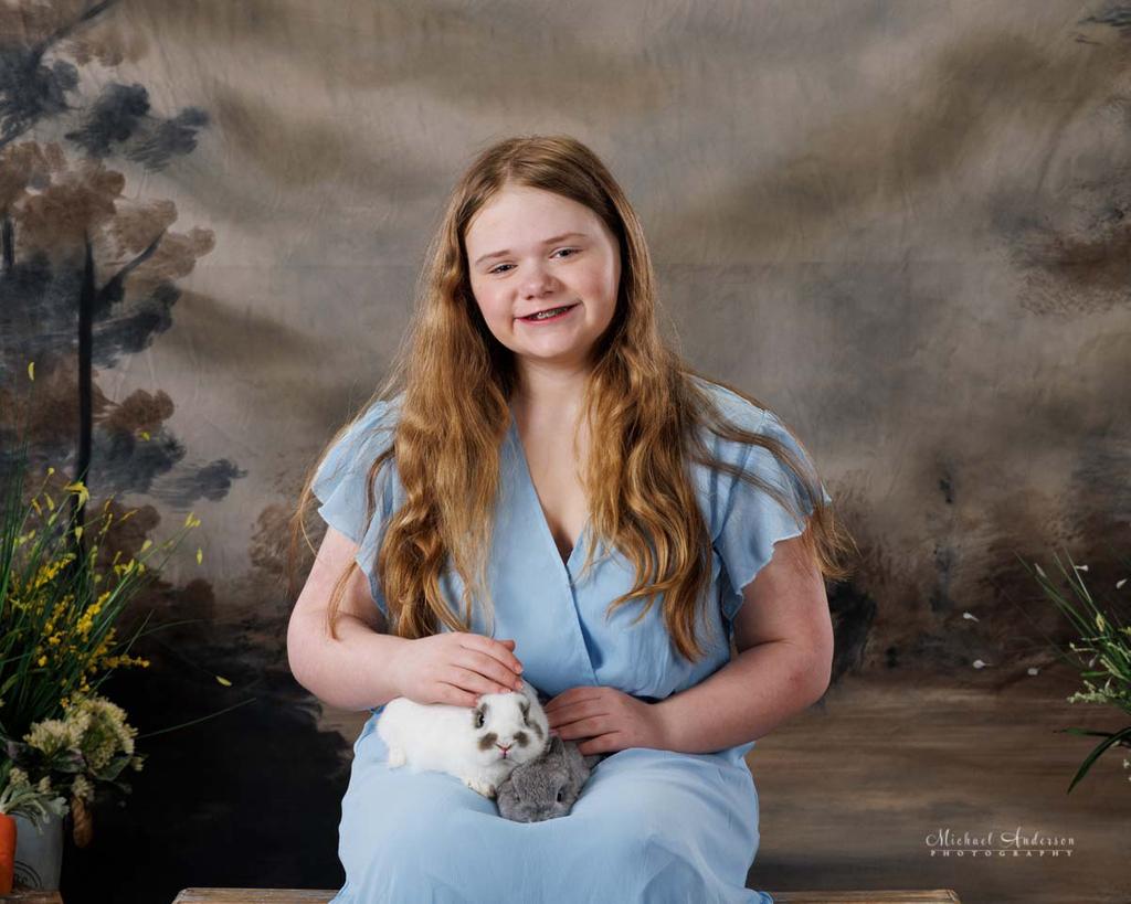 Charlotte and Alice's 2025 Easter Portraits