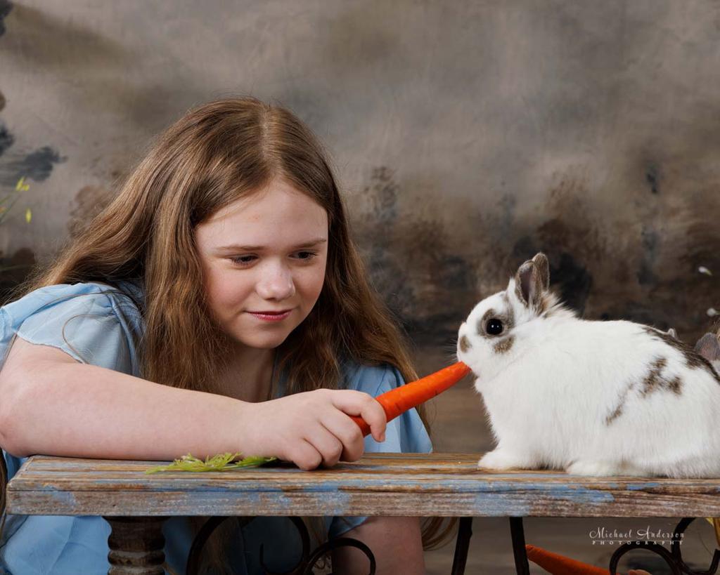 Charlotte and Alice's 2025 Easter Portraits