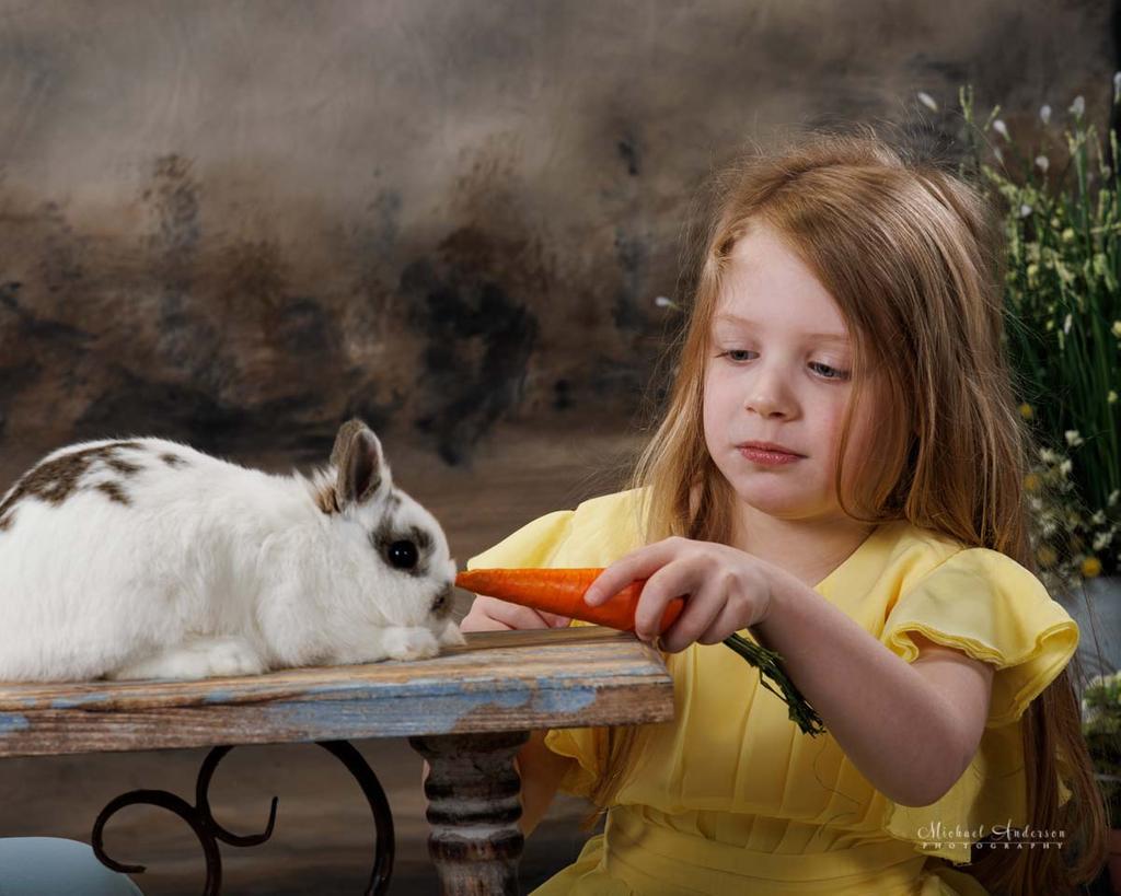Charlotte and Alice's 2025 Easter Portraits