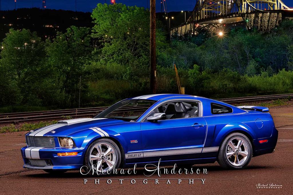 Light Painting a Model T and a Ford Shelby Mustang