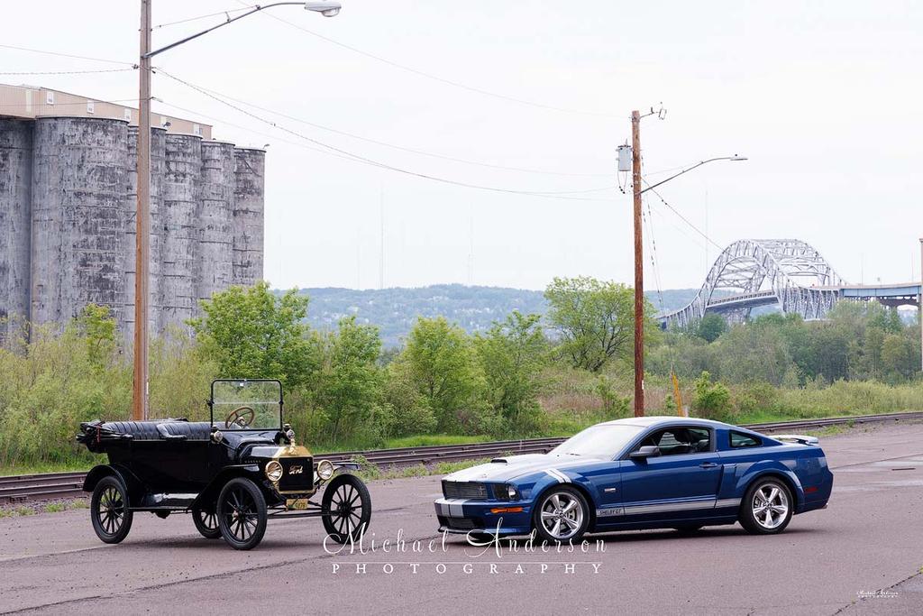 Light Painting a Model T and a Ford Shelby Mustang