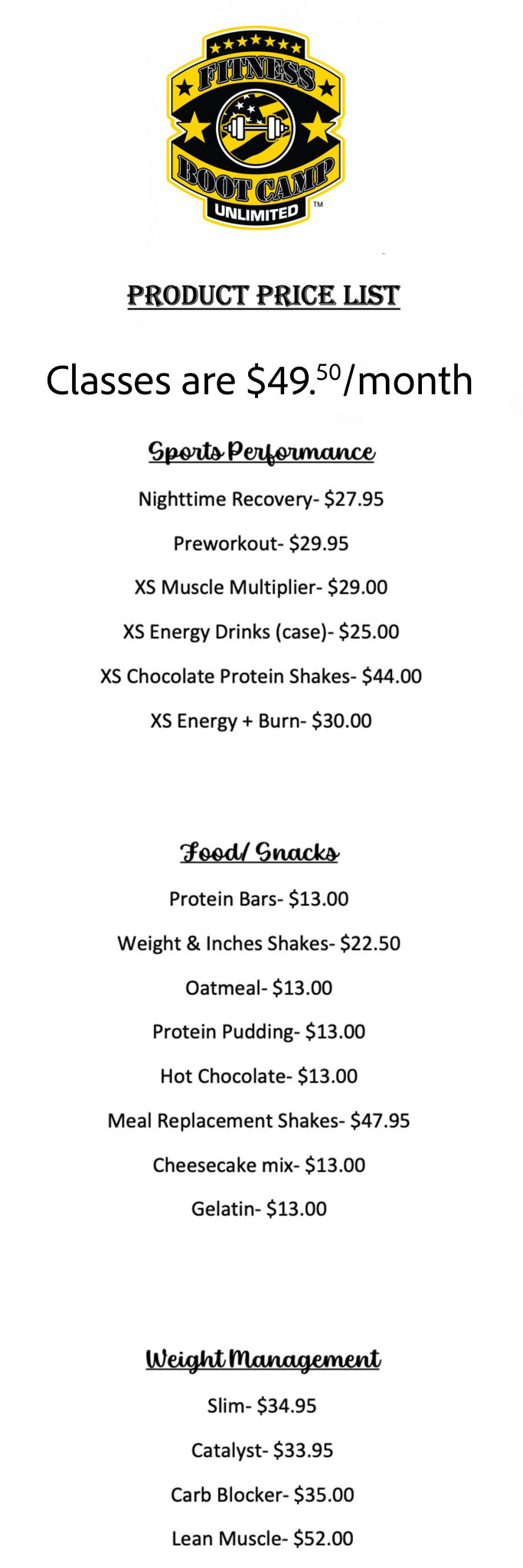 Fitness Boot Camp