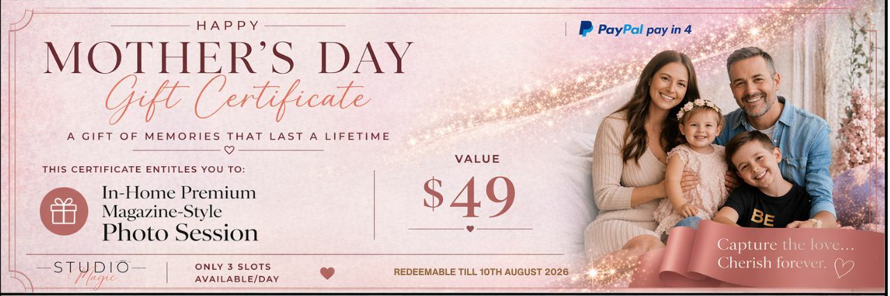 Studio Magic | Family Photographer Sydney – Magazine-Quality Photos at Home