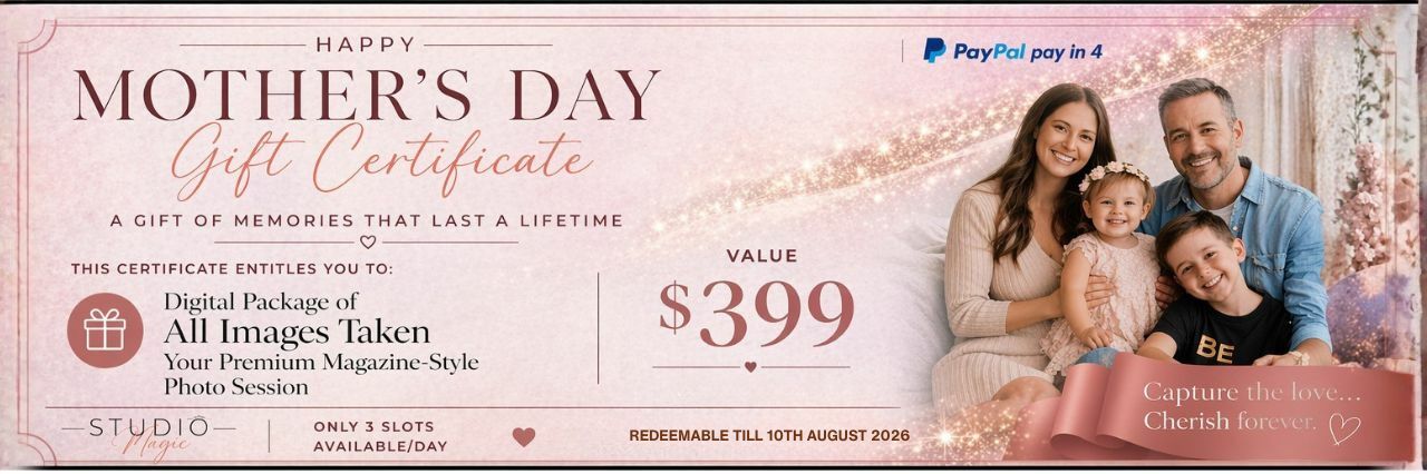 Studio Magic | Family Photographer Sydney – Magazine-Quality Photos at Home