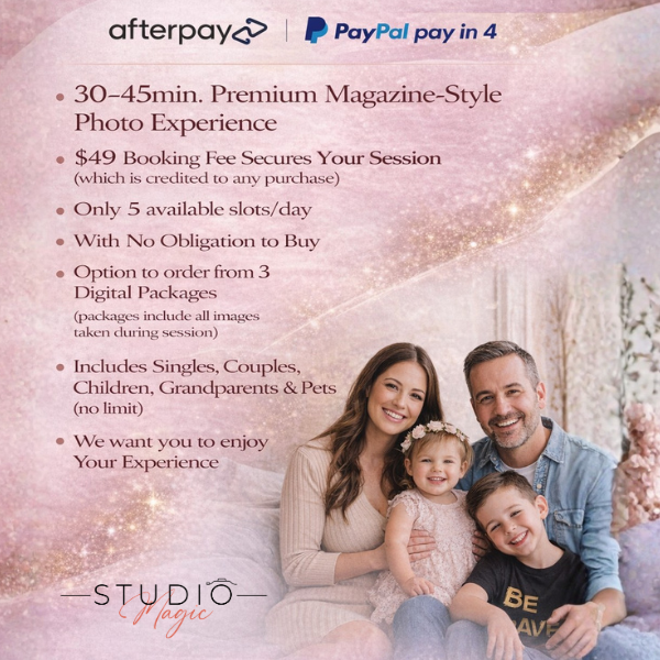 Studio Magic | Family Photographer Sydney – Magazine-Quality Photos at Home
